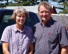Dave Moeller and wife from Elm Creek Acres, MN